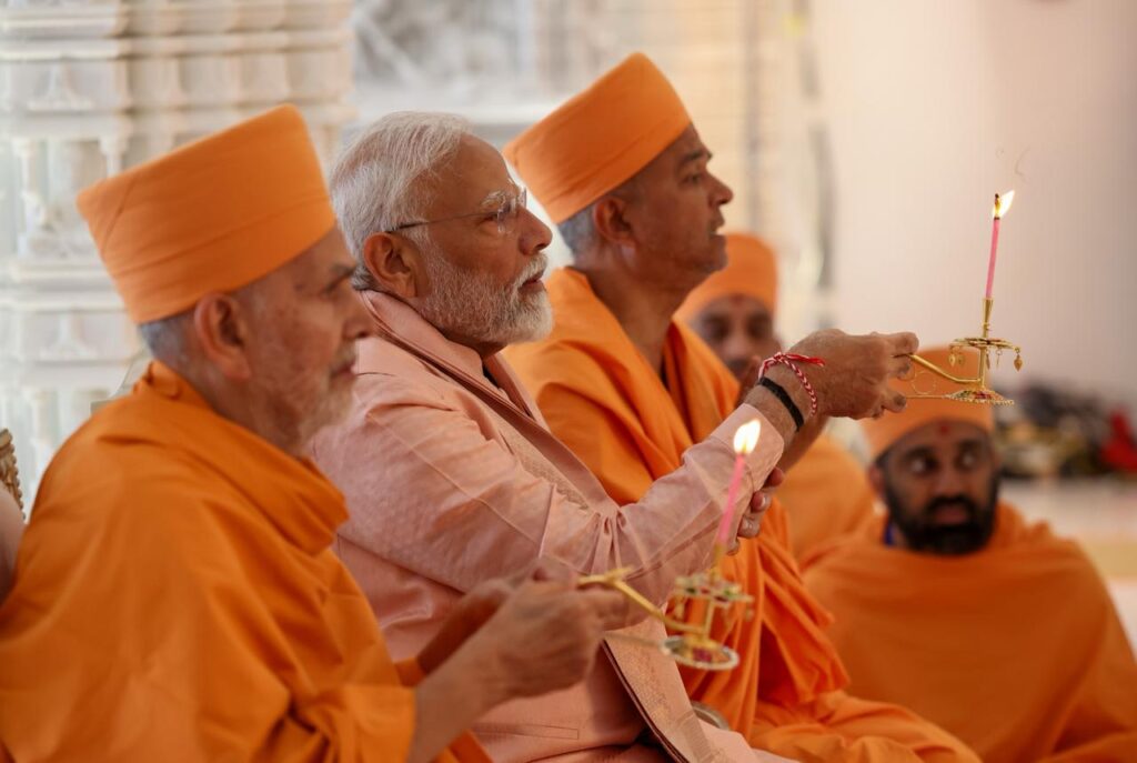 PM Modi’s Historic Visit to BAPS Hindu Temple in Abu Dhabi: A Celebration of Spirituality and Diplomacy 16 BAPs