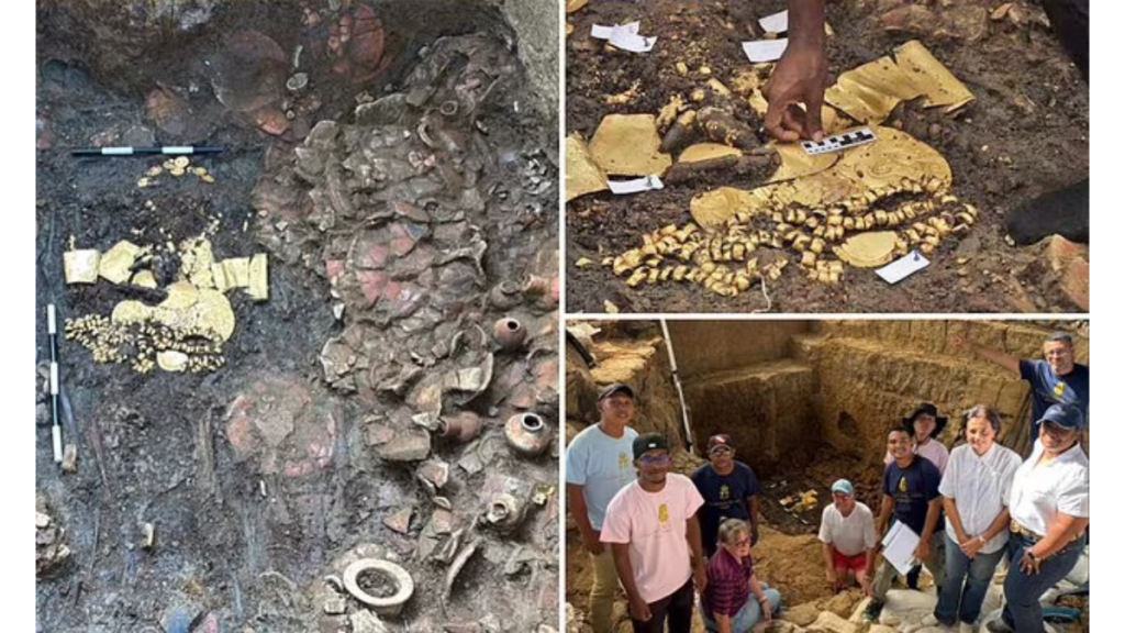 Panama Unearths 1200-Year-Old Ancient Tomb Overflowing with Gold Treasure and Sacrificial Remains!