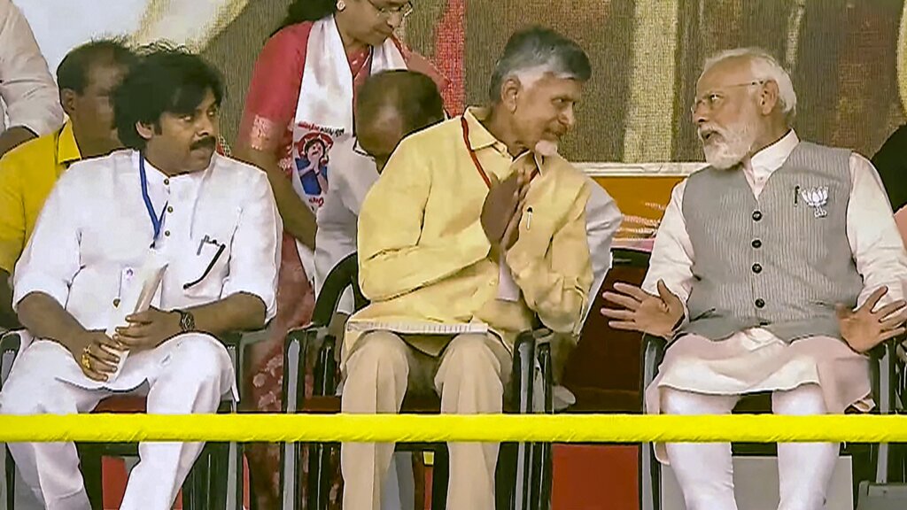 In Andhra Pradesh : PM Modi & Chandrababu Naidu's Drive to Surpass 400 Seats 15 nnn