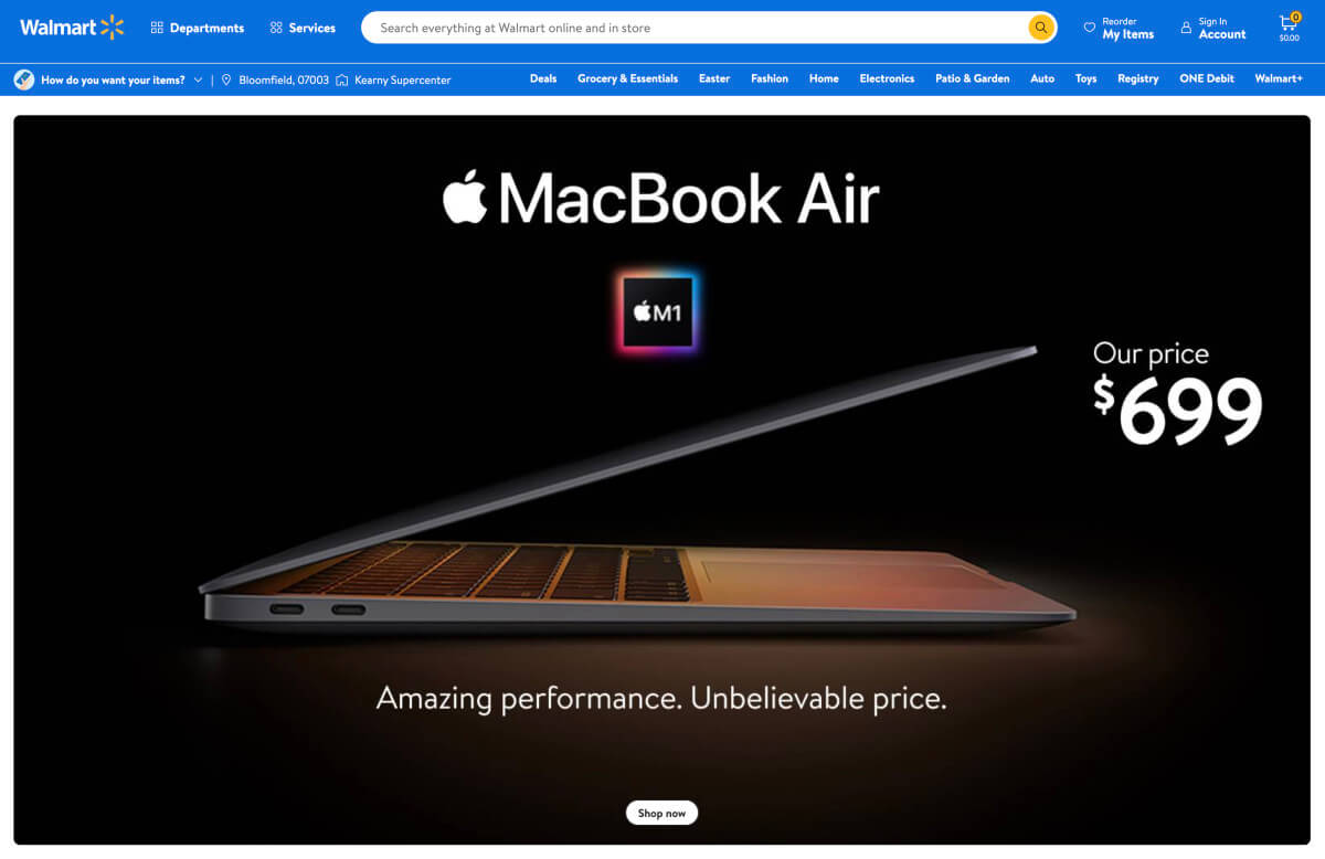 Walmart Makes History M1 MacBook Air Now Available $699 14 Walmart Makes History M1 MacBook Air Now Available $699