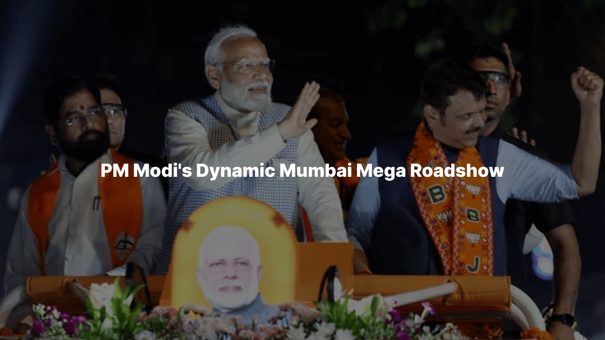 PM Modi's Dynamic Mumbai Mega Roadshow : 15 Moments of Electrifying Support 14 Mumbai Mega Roadshow