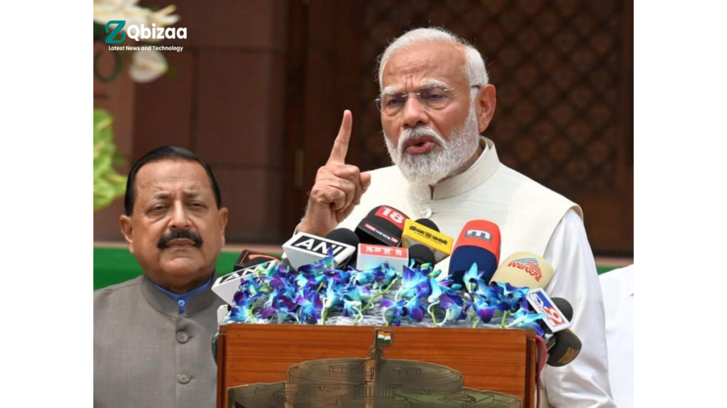Prime Minister Narendra Modi's swipe at the opposition before the Lok Sabha meeting on 2024 15 Frame 446